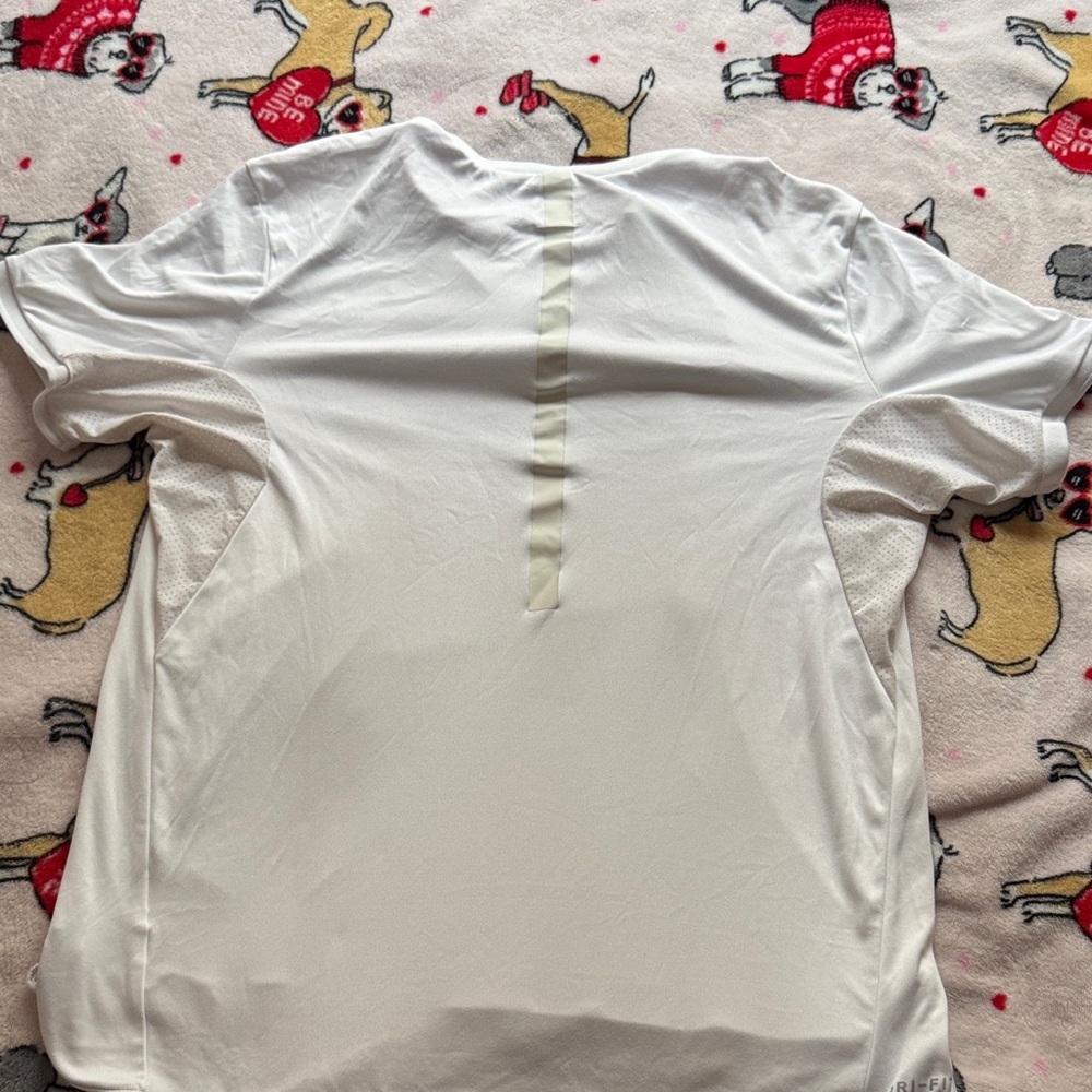 Nike White Men's Polo Shirt with Black Logo - Picture 6 of 6